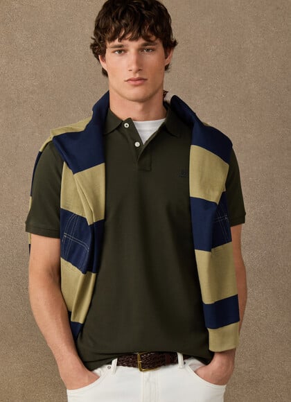 Classic Fit Short Sleeve Branded Polo