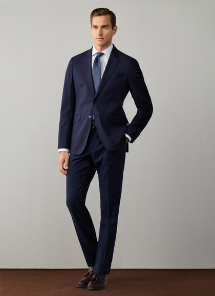 Wool Stretch Travel Trouser -Woven in Italy