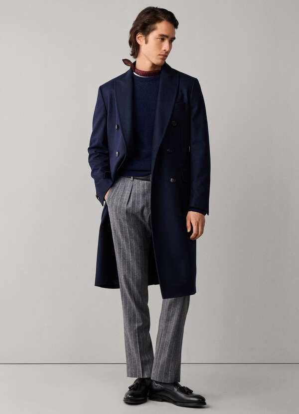Relaxed Fit Regent Chalk Stripe Trousers Relaxed Fit Regent Chalk Stripe Trousers