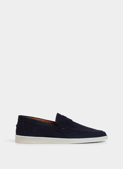 Martins Nubuck Saddle Loafer