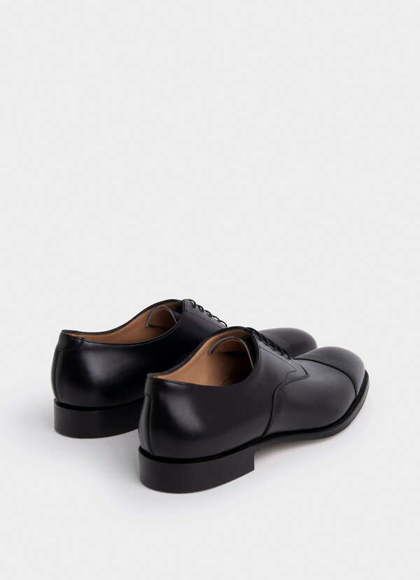 Leather Oxford Toe Cap Shoe - 2