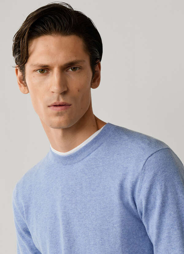 Cotton-Linen Knitted Crew-Neck Jumper - 2