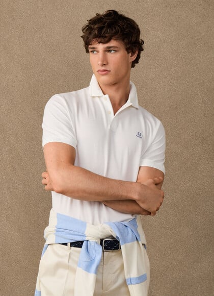 Classic Fit Short Sleeve Tipped Polo