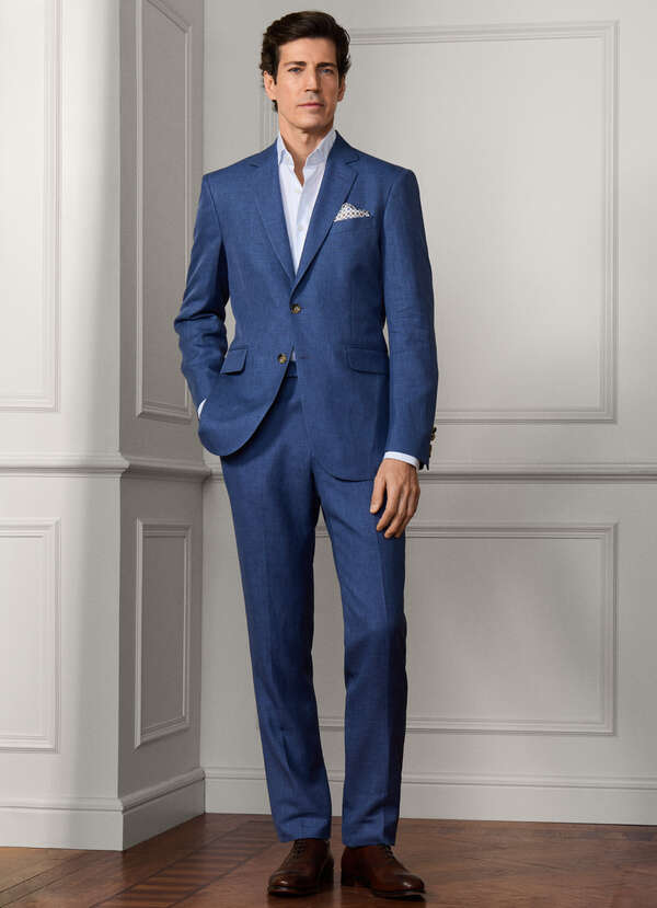 Linen-Wool Hopsack Suit - Woven In Italy