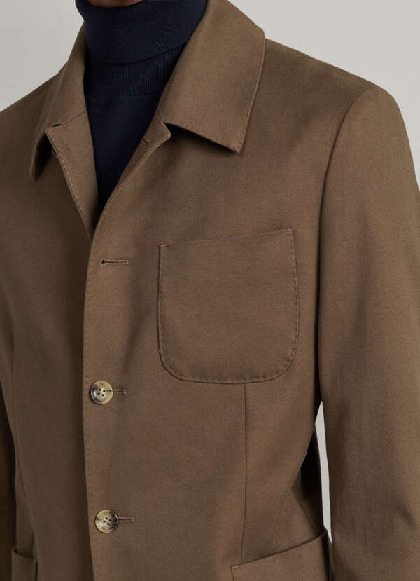 Cotton-Cashmere Blazer - Woven in Italy - 2