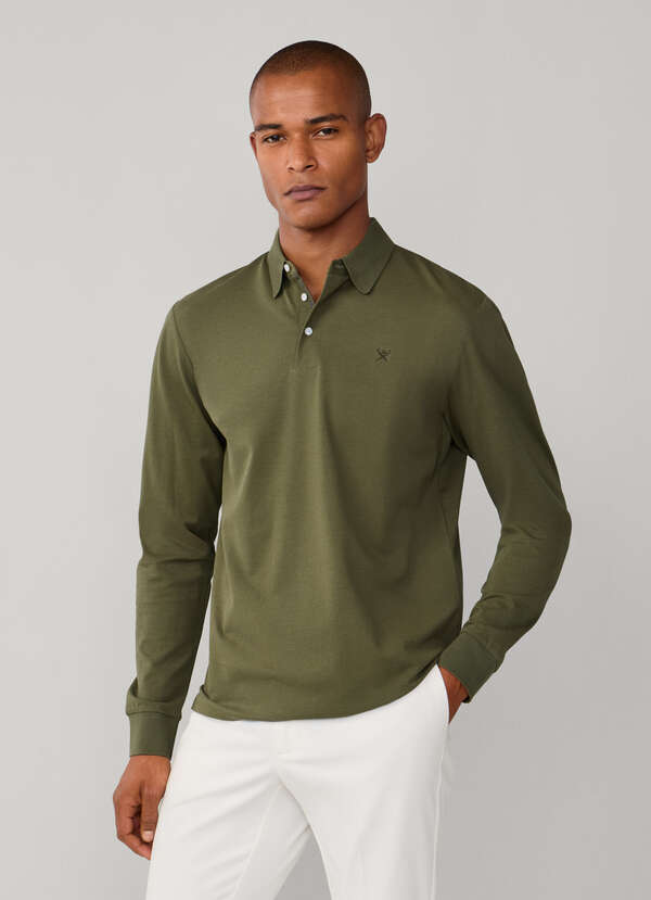 Classic Fit Mercerised Long Sleeve Polo - 2 Classic Fit Mercerised Long Sleeve Polo - 2