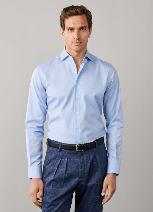 Tailored Fit Travel Puppytooth Shirt Tailored Fit Travel Puppytooth Shirt