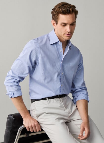 Classic Fit City Shadow Stripe Shirt