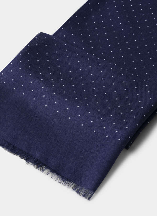 Polka Dot Boarder Scarf - 2