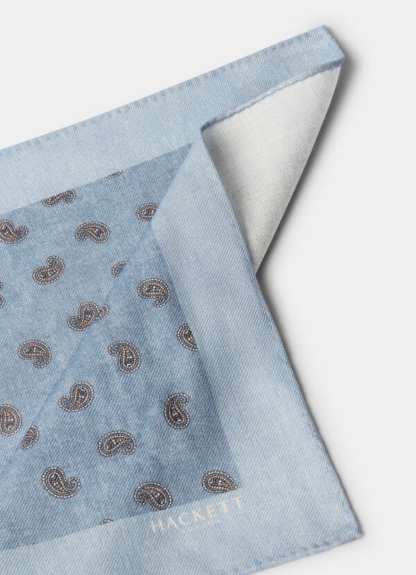 Paisley Wool Pocket Square - 2 Paisley Wool Pocket Square - 2