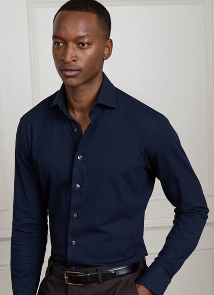Tailored Fit 4 Way Jersey Shirt