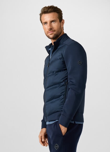 Lightweight Quilted Hybrid Sweat Jacket