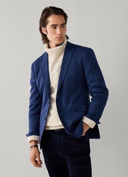 Italian Wool Performance Flannel Blazer