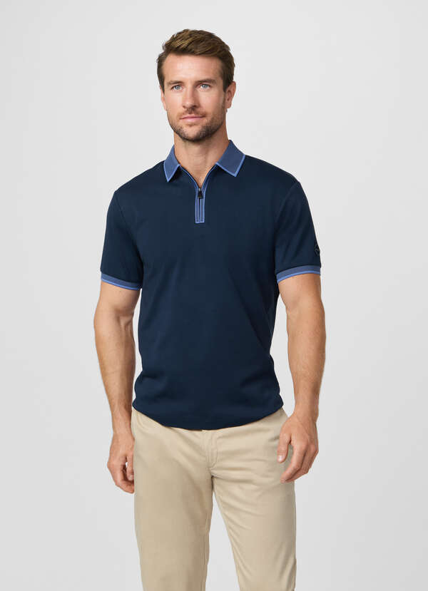 Classic Fit Short Sleeve Quarter Zip Polo - 2