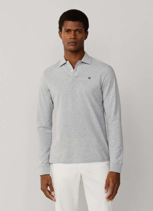Slim Fit Long Sleeve Pique Polo - 2 Slim Fit Long Sleeve Pique Polo - 2