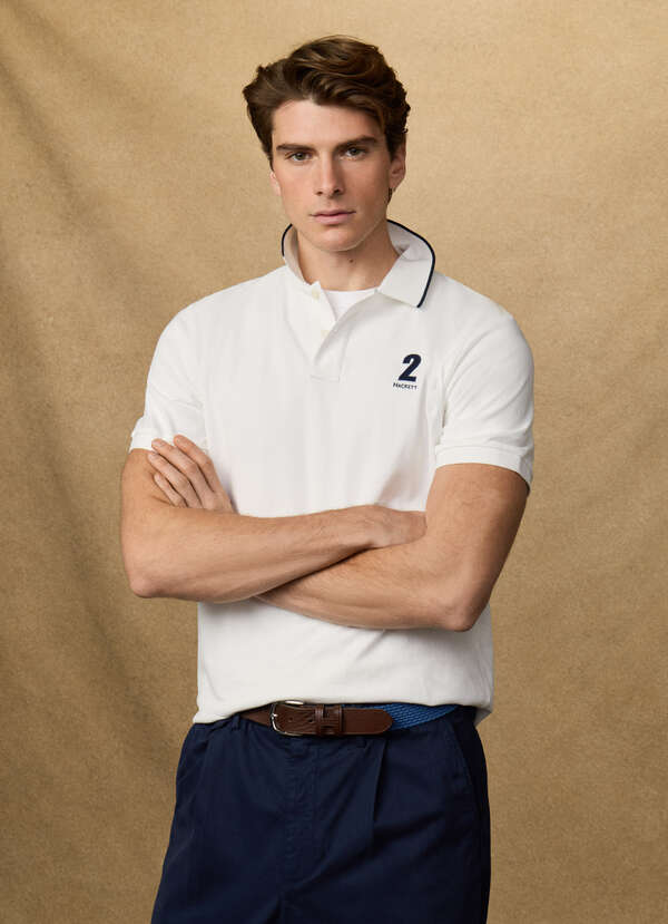 Classic Fit Short Sleeve Number Polo Classic Fit Short Sleeve Number Polo