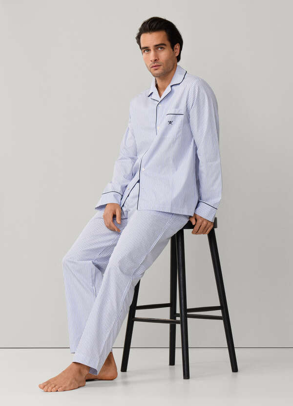 Striped Woven Pyjama Set Striped Woven Pyjama Set