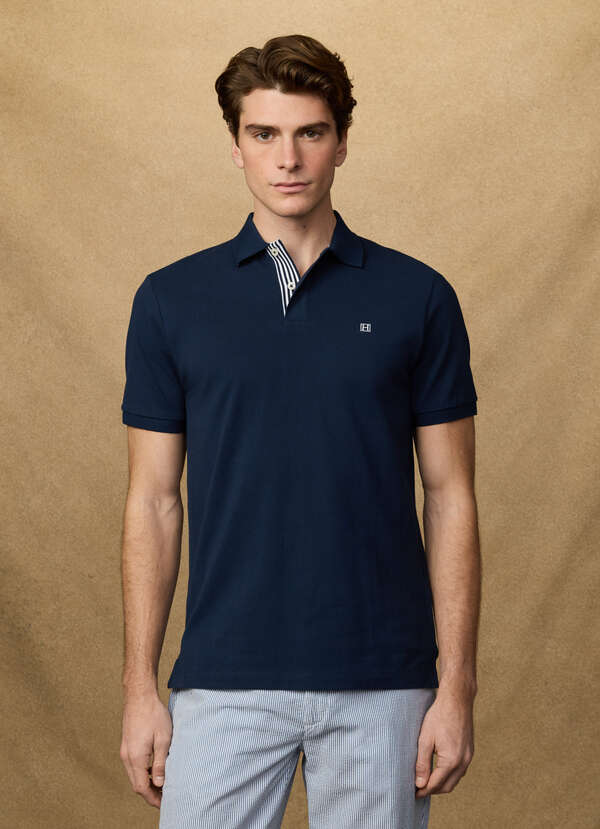 Classic Fit Short Sleeve Striped Trim Polo - 2 Classic Fit Short Sleeve Striped Trim Polo - 2