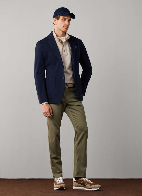 Pima Cotton Pique Travel Blazer Pima Cotton Pique Travel Blazer