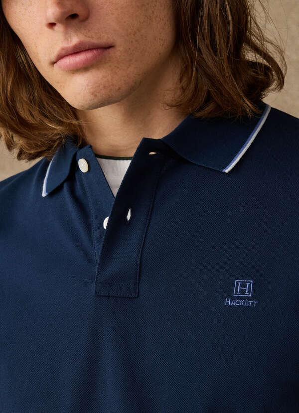 Classic Fit Short Sleeve Tipped Polo - 2