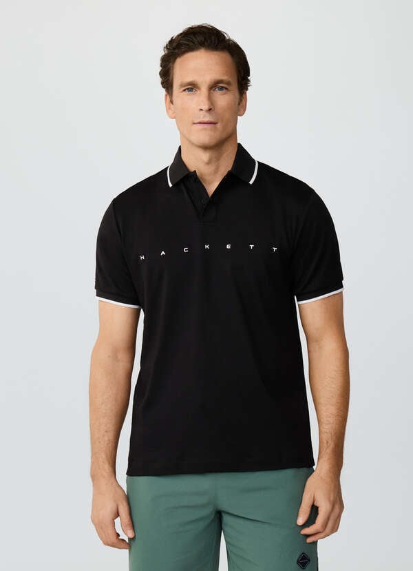 Classic Fit Short Sleeve Branded Polo - 2