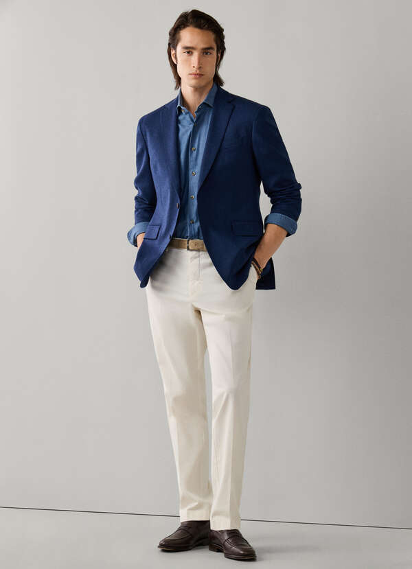 Tailored Fit Sanderson Stretch Cotton Chino