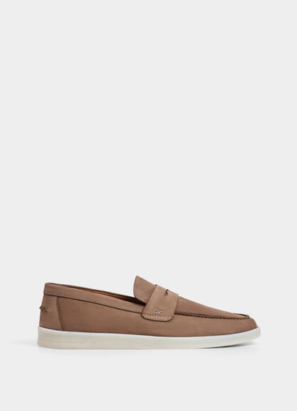 Martins Nubuck Saddle Loafer