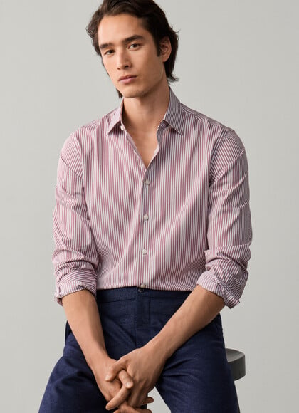 Classic Fit Twin Stripe Blazer Shirt