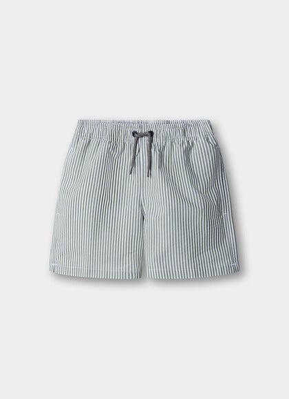Seersucker Swim Trunks