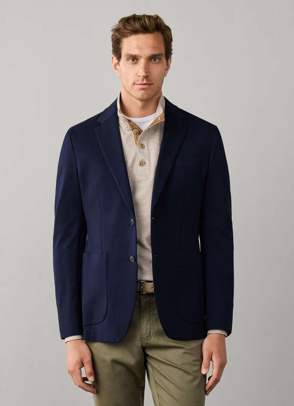 Pima Cotton Pique Travel Blazer Pima Cotton Pique Travel Blazer