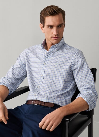 Classic Fit Three Colour Gingham Shirt