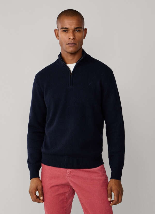 Lambswool Quarter Zip Jumper - 2 Lambswool Quarter Zip Jumper - 2