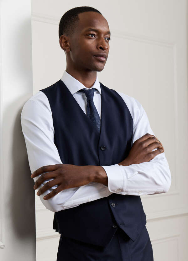 Wool Waistcoat - Woven In Italy