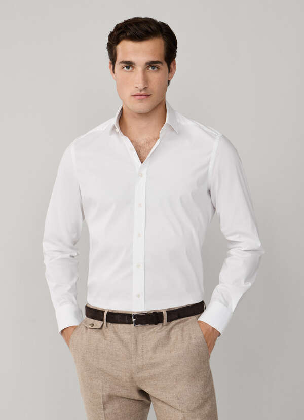 Tailored Fit Formal Stretch Poplin Shirt