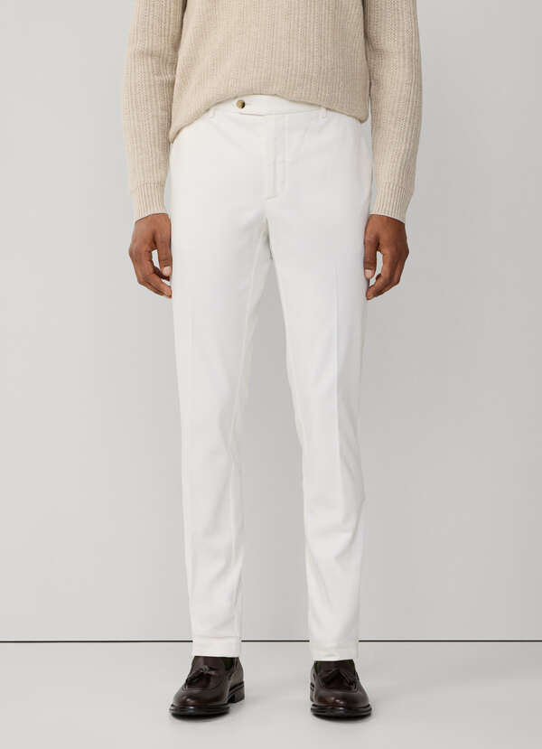 Slim Fit Kensington Wool Stretch Trouser - 2