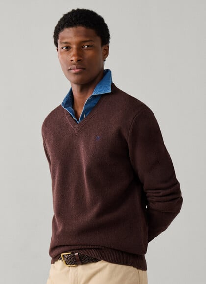 Lambswool V-Neck Jumper