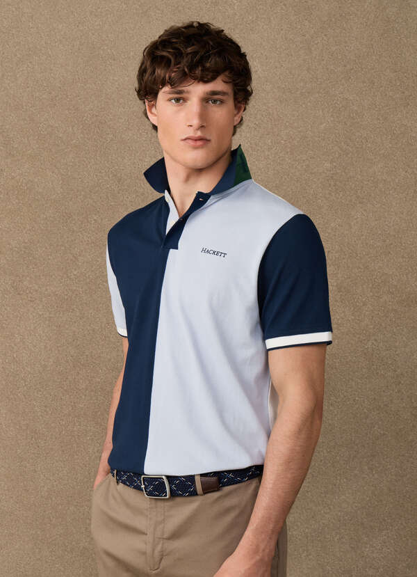 Classic Fit Short Sleeve Half Number Polo