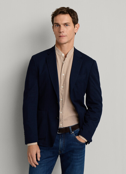 Ultra Lightweight Pique Knitted Blazer