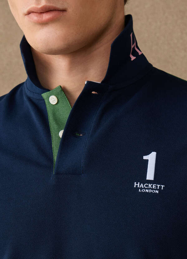 Classic Fit Short Sleeve Number Multi Polo - 2