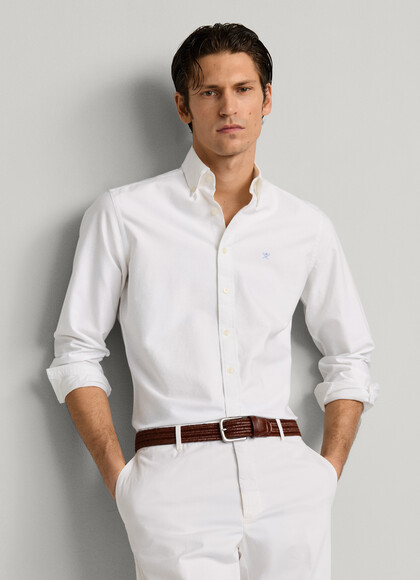 Tailored Fit Washed Oxford Shirt