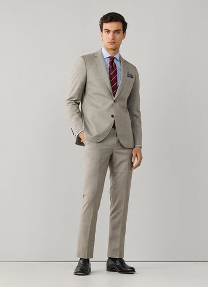 Wool Rustic Tropical Textured Suit