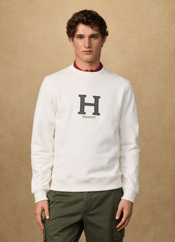 H Crew-Neck Sweatshirt - 2