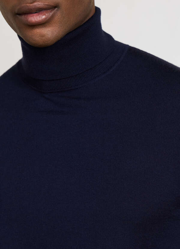 Merino Wool Roll Neck Jumper - 2