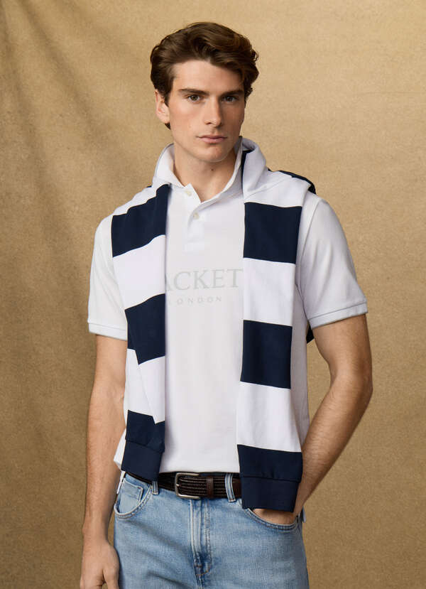 Classic Fit Short Sleeve Branded Polo Classic Fit Short Sleeve Branded Polo