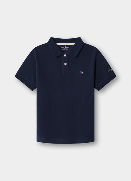 Classic Fit Short Sleeve Branded Logo Polo