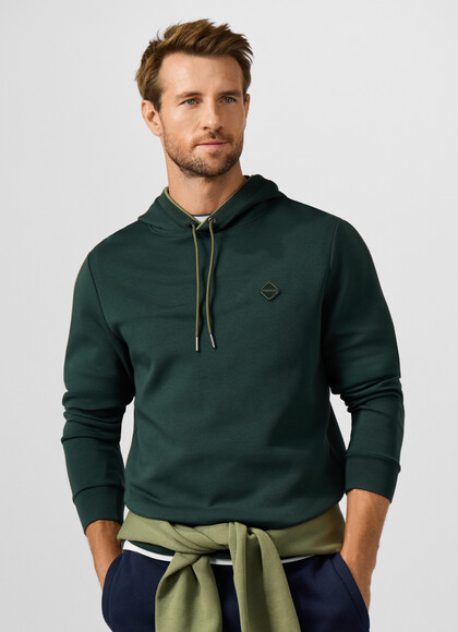 Branded Badge Hooded Sweat