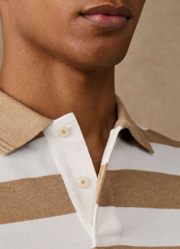 Classic Fit Short Sleeve Striped Polo - 2