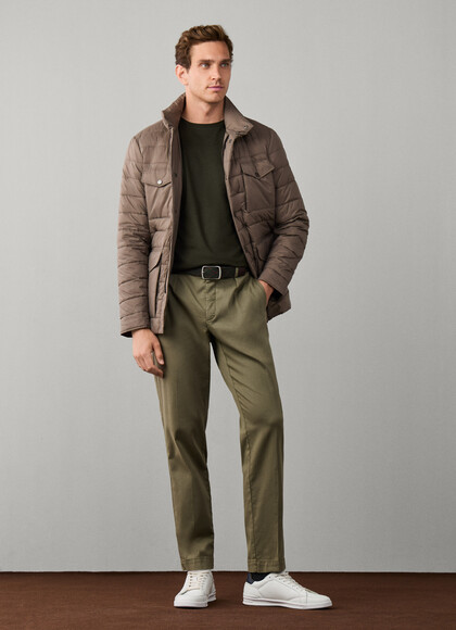 Travel Tapered Fit Sloane Sateen Trousers