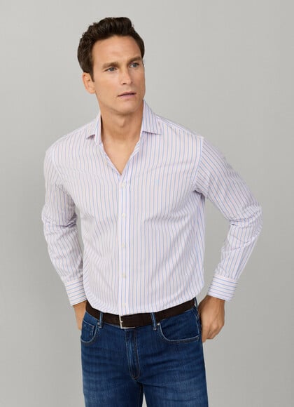 Classic Fit Regimental Stripe Shirt