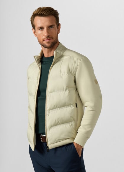 Lightweight Quilted Hybrid Sweat Jacket